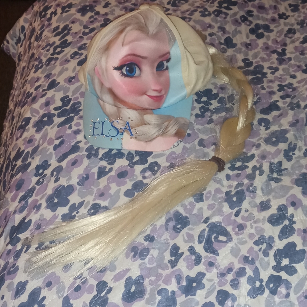 Frozen Elsa Baseball Cap with Braid